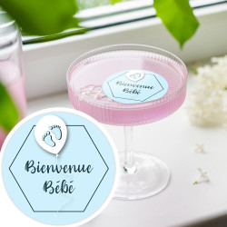 copy of Personalized edible drink discs Bride to be x15