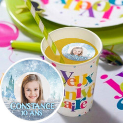 Personalized edible flake drink discs x15