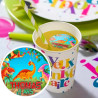 Personalized edible disks dinosaur drinks x15