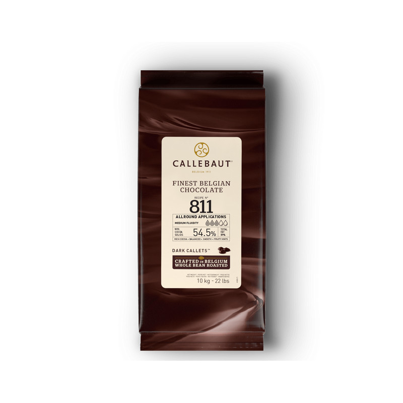 Dark chocolate couverture 811callets Callebaut 54.5% 10 kg
