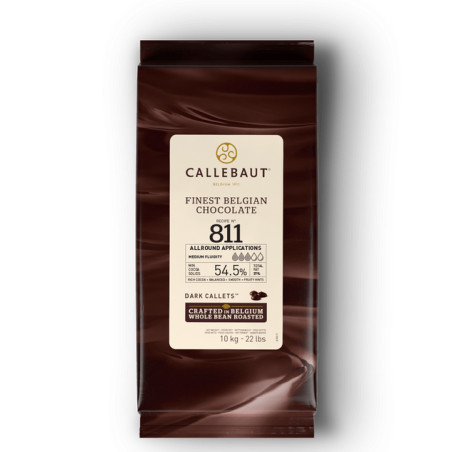 Chocolat noir couverture 811 callets Callebaut 54,5% 10 kg