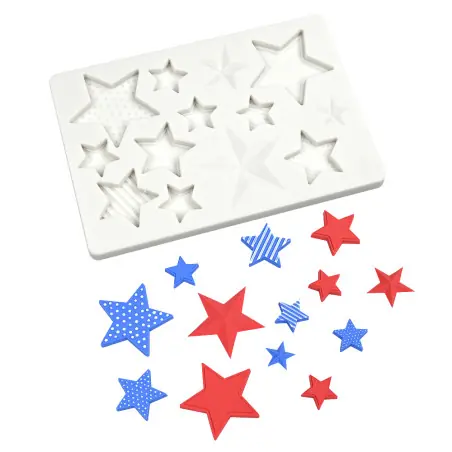 Moule de Regina en silicone carré,6 cavités,forme rectangulaire,bougie