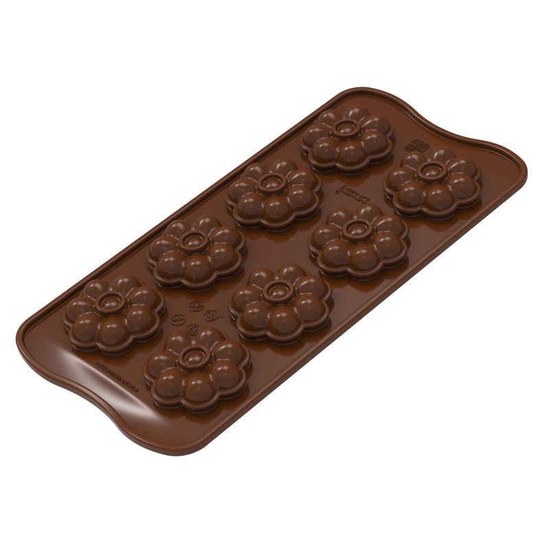 Moule en silicone pour chocolats de 15 formes TBD
