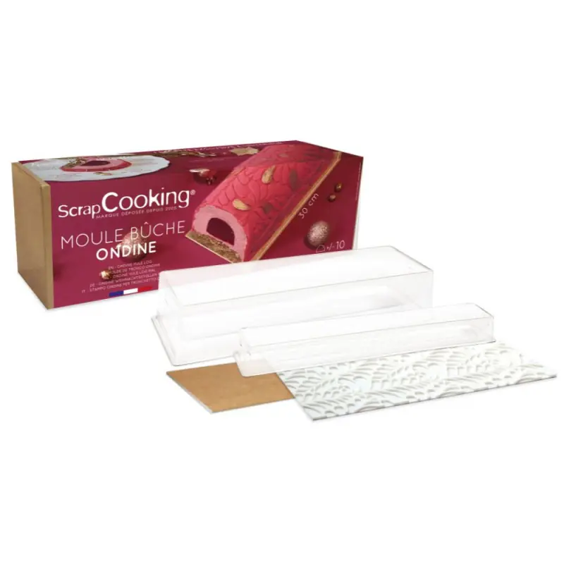 Moule bûche Ondine 30 cm
