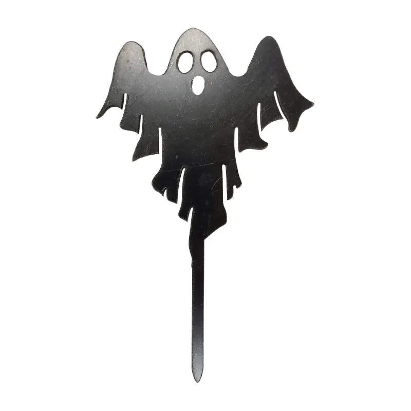 Topper fantôme noir Halloween 9,5 x 15,5 cm