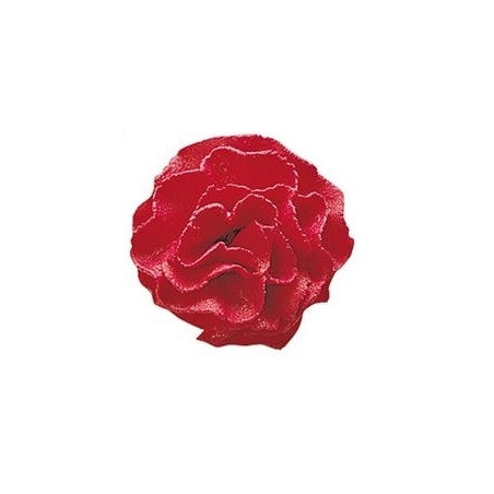 Flower sugar Carnation red - 3.5 cm