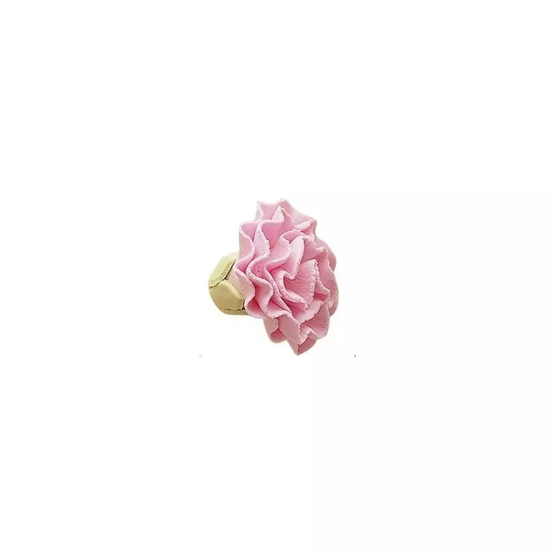 Fleur en sucre OEILLET ROSE - 3,5cm