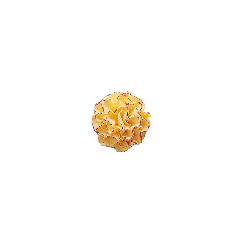 Fleur en sucre OEILLET ORANGE - 3,5cm
