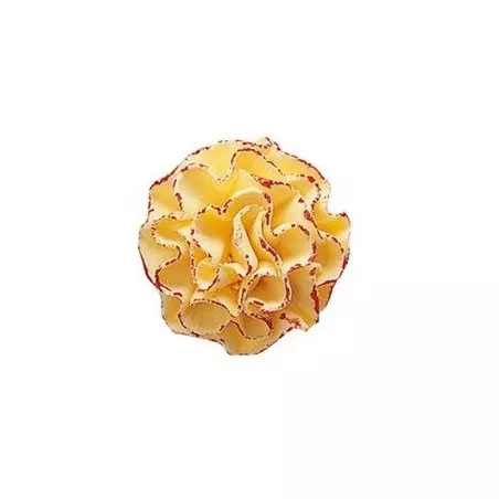 Fleur en sucre OEILLET ORANGE - 3,5cm