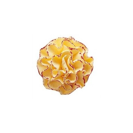 Flower sugar EYELET ORANGE - 3.5 cm