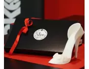 Mould of shoes and heels in sugar paste