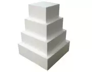Dummy cake carré en polystyrène pour pièce montée