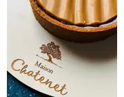 Bandejas de madera para tartas personalizadas con logotipo grabado